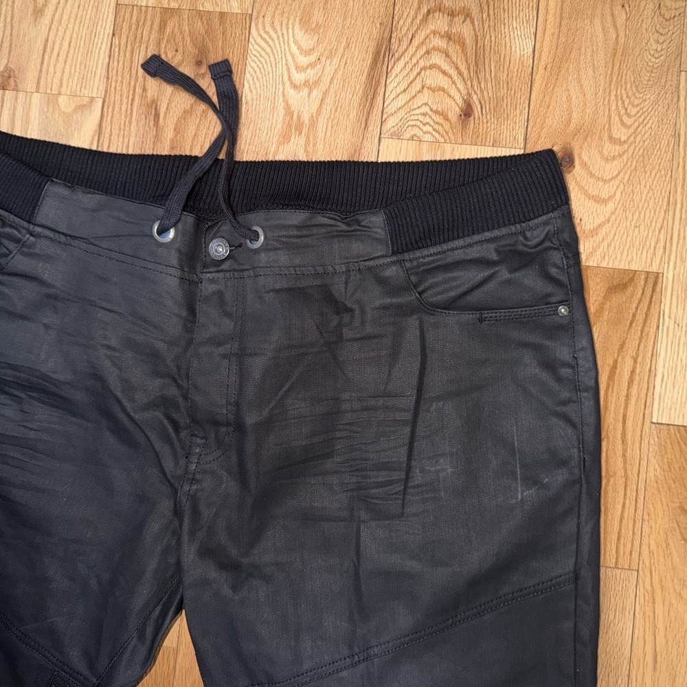 Enzo Mens Jeans 686 Pants Black Size 48 Joggers With Pockets - Picture 3 of 11